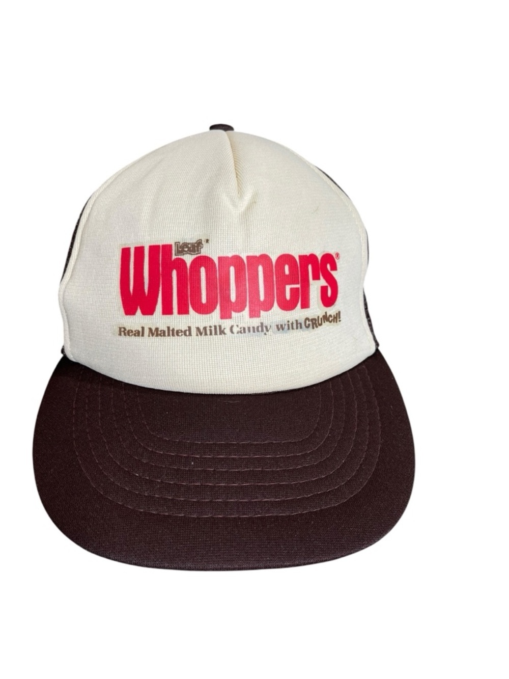 Vintage Whoppers Real Malted Milk Candy Trucker Hat SZ M / L